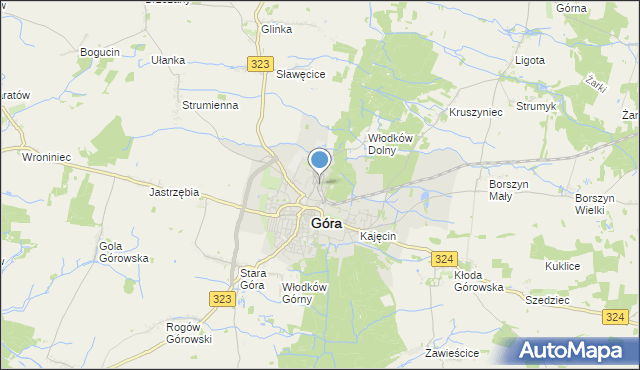 mapa Góra Śląska, Góra Śląska na mapie Targeo